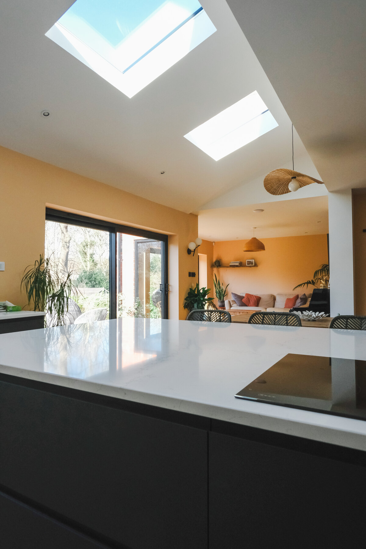 Open-plan kitchen and living area at Bell Barn Road, Bristol