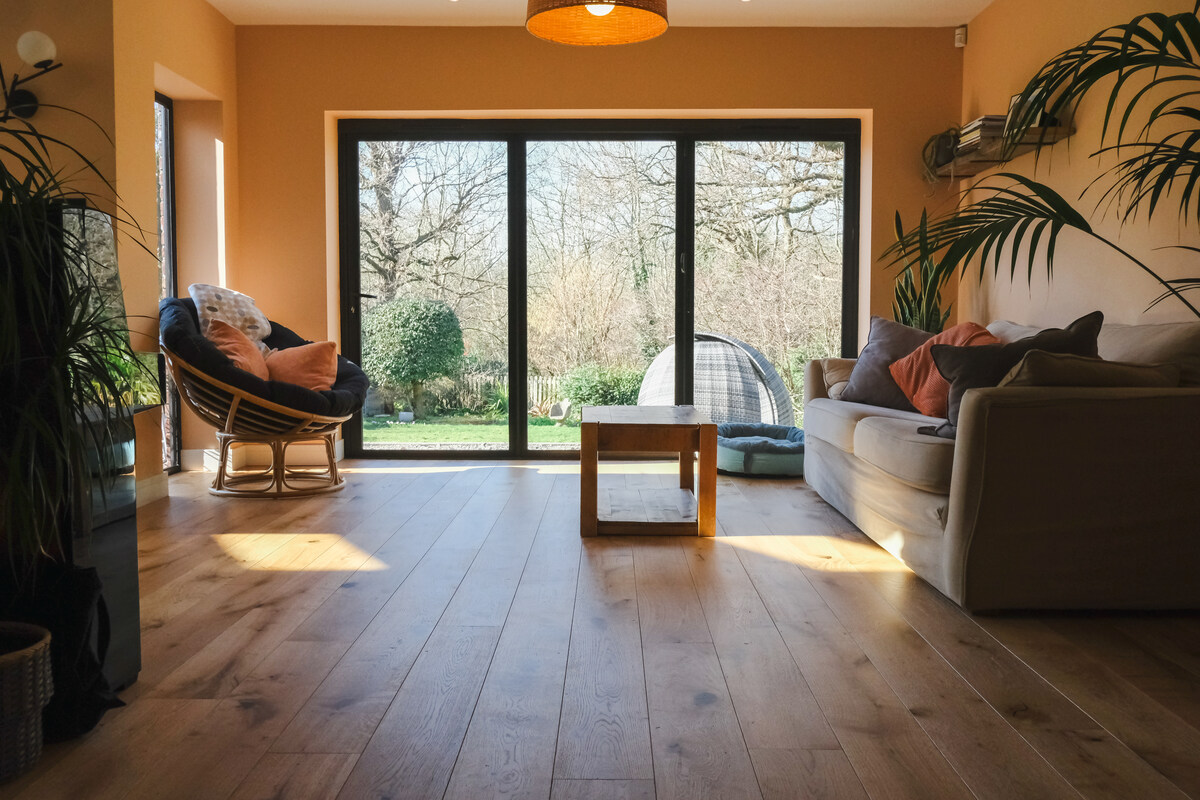 DSCF1470 Open-plan family area in the renovated home at Bell Barn Road, Bristol