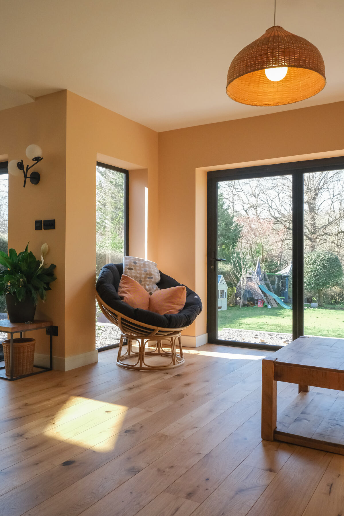 Completed living room interior at Bell Barn Road, Bristol