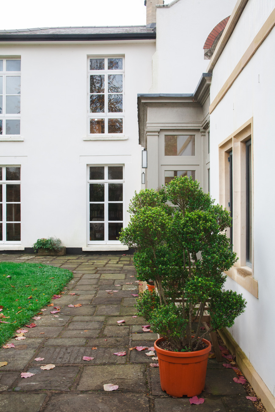 Side exterior in the Durdam Lodge renovation, The Downs, Bristol.