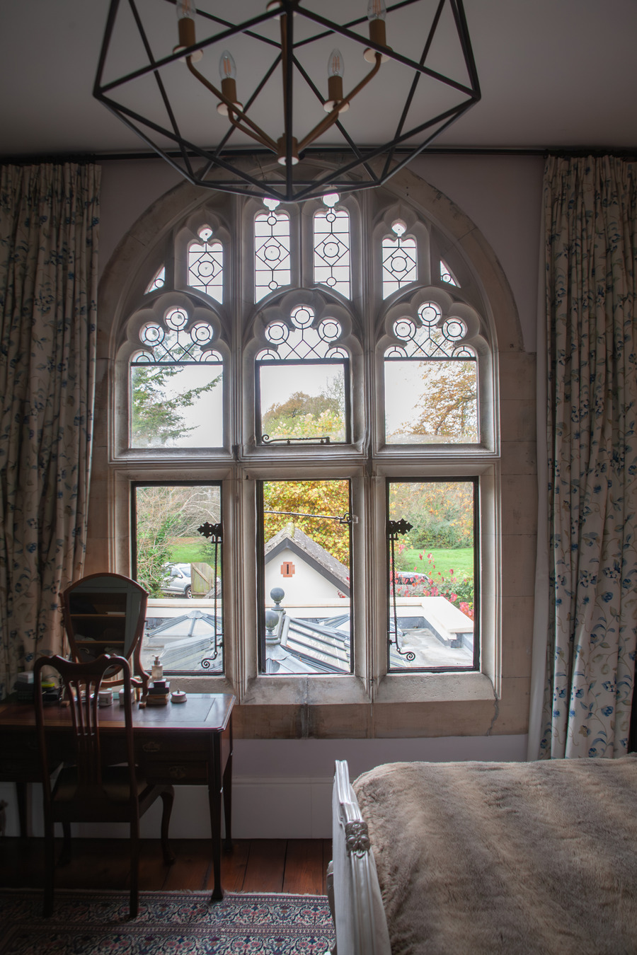 Window frame detail in the Durdam Lodge renovation, The Downs, Bristol.