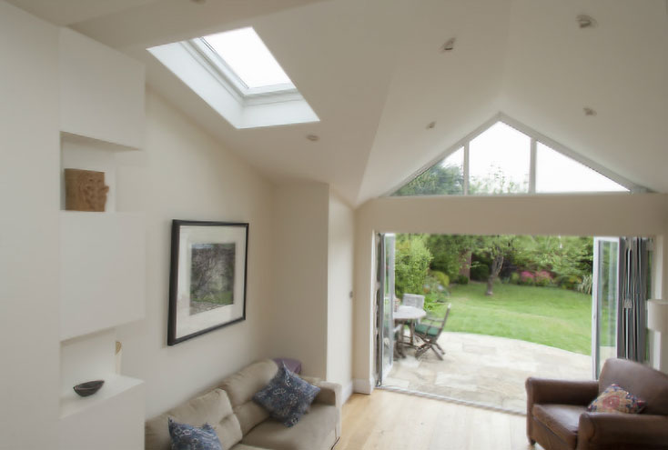Open-plan living space in the renovated property at Upper Cranbrook Road, Redland, Bristol