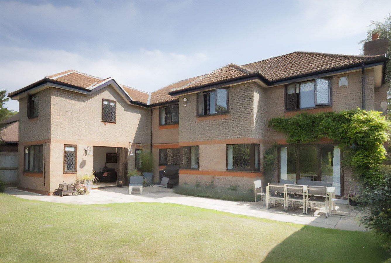 Rear view of the renovated property at Chapel Gardens, Westbury-on-Trym, Bristol