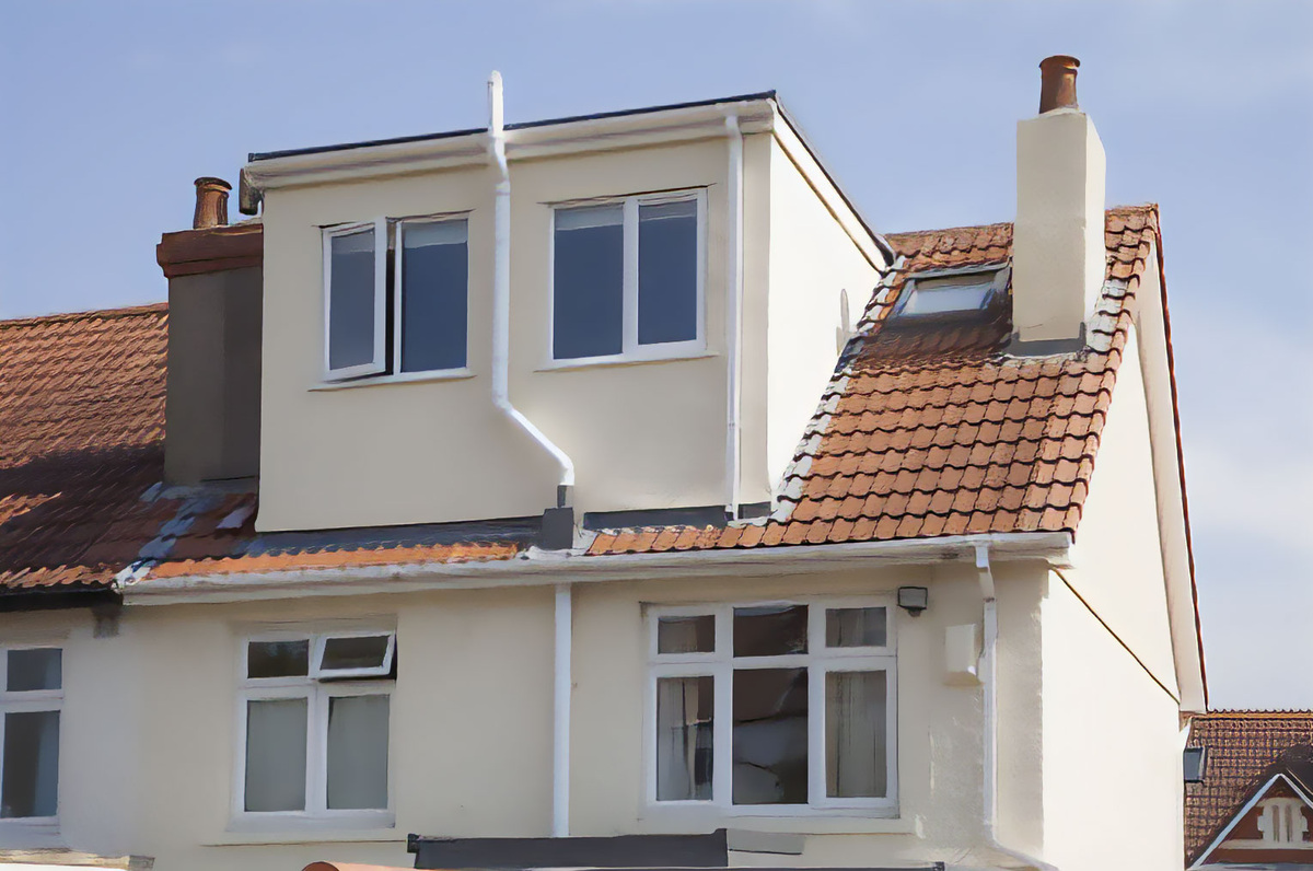 Completed rear elevation of the property at Halsbury Road, Redland, Bristol