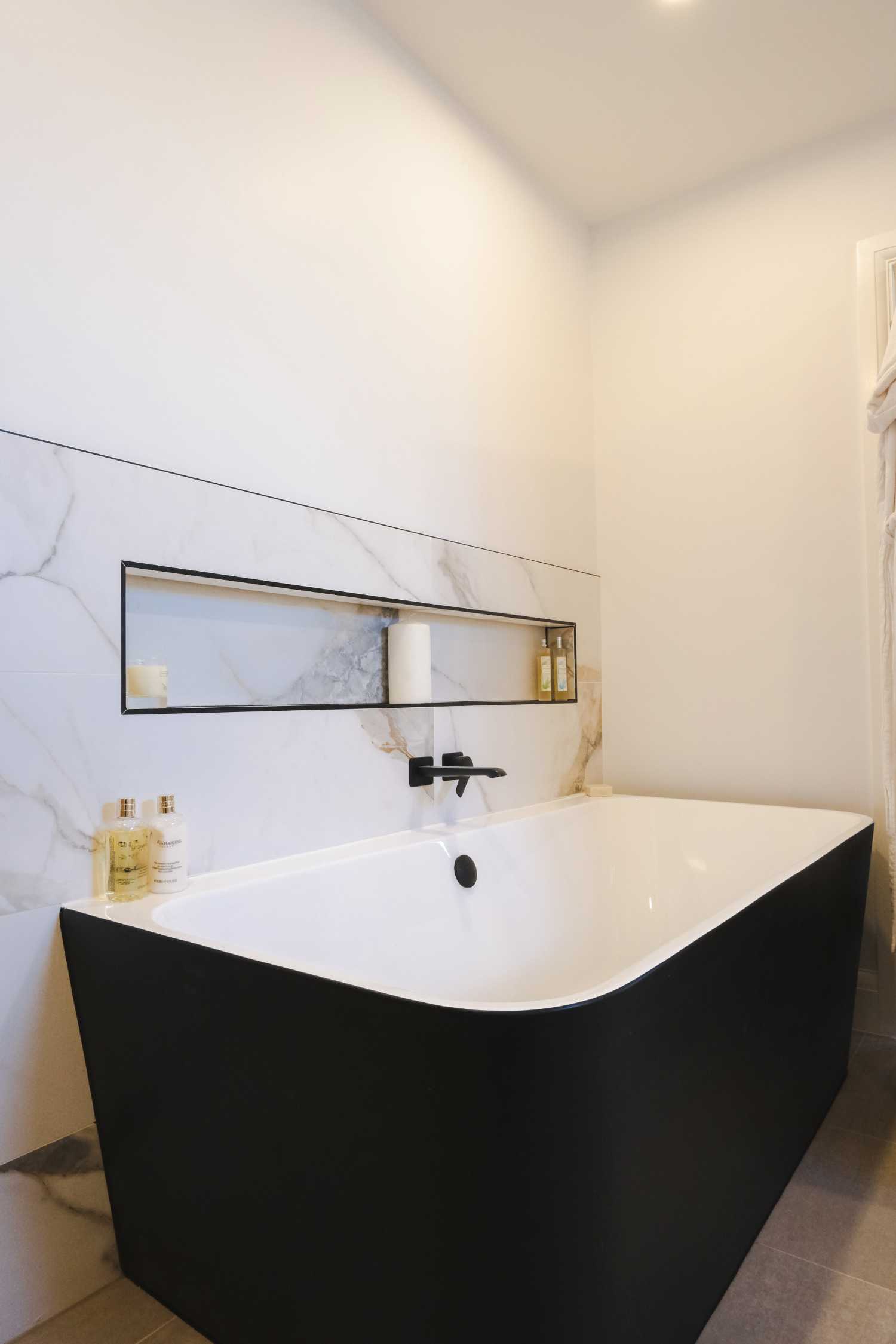 Bathroom interior in a converted barn home in Abbots Leigh, Bristol