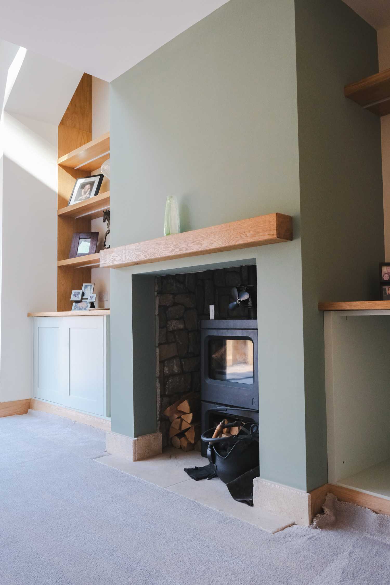 Interior of the renovated barn in Abbots Leigh, Bristol