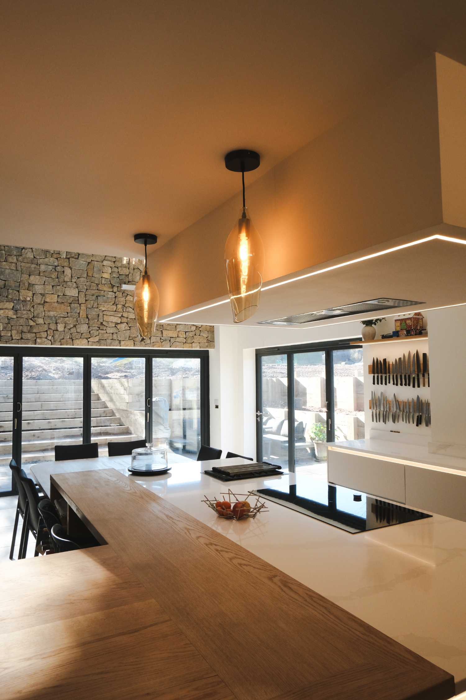 Finished interior of the barn project in Abbots Leigh, Bristol