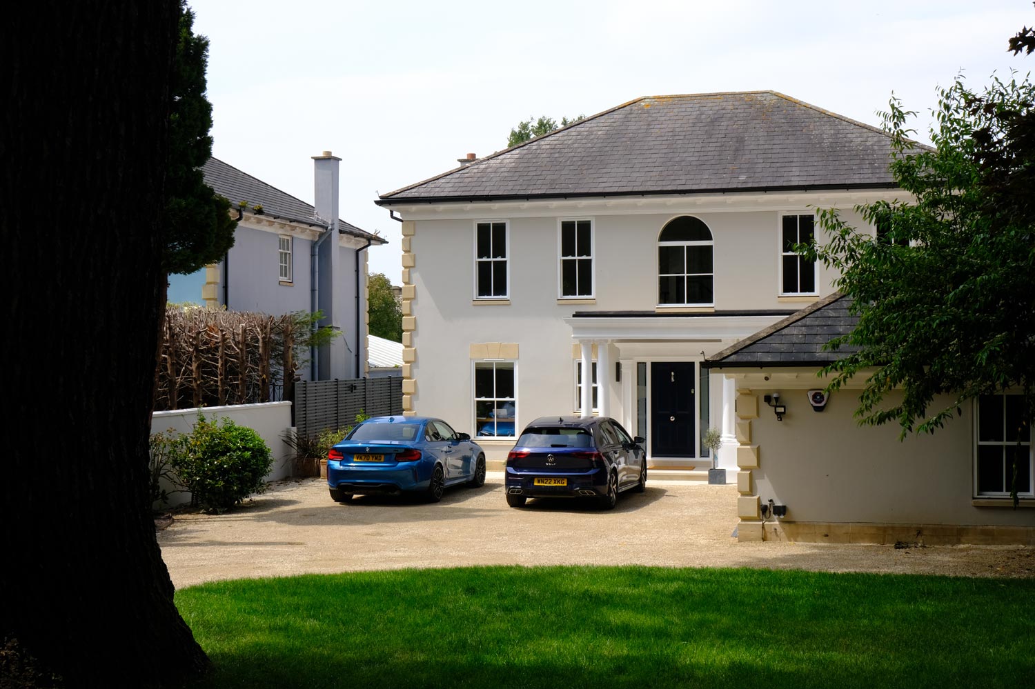 DSCF2555 Exterior view of the renovated home at Marlow, Stoke Bishop, Bristol