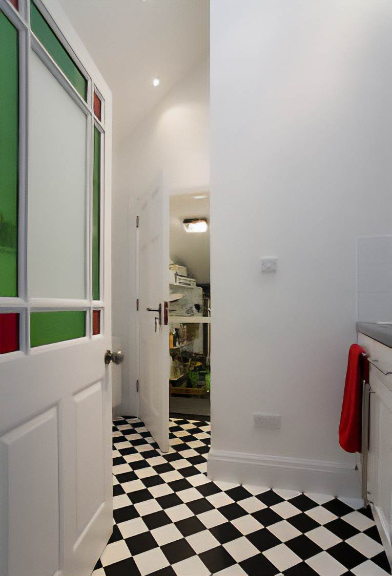 Finished interior details of the Hill Grove refurbishment, Henleaze, Bristol