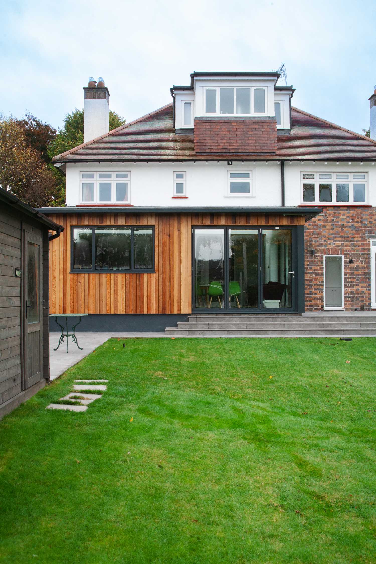 Angled exterior view of the home remodel at Stoke Paddock Road, Bristol
