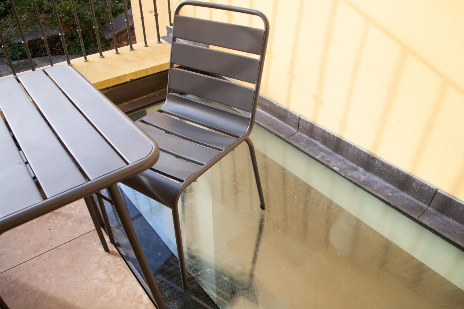 Garden view of the renovated home at Beaufort Buildings, Clifton, Bristol
