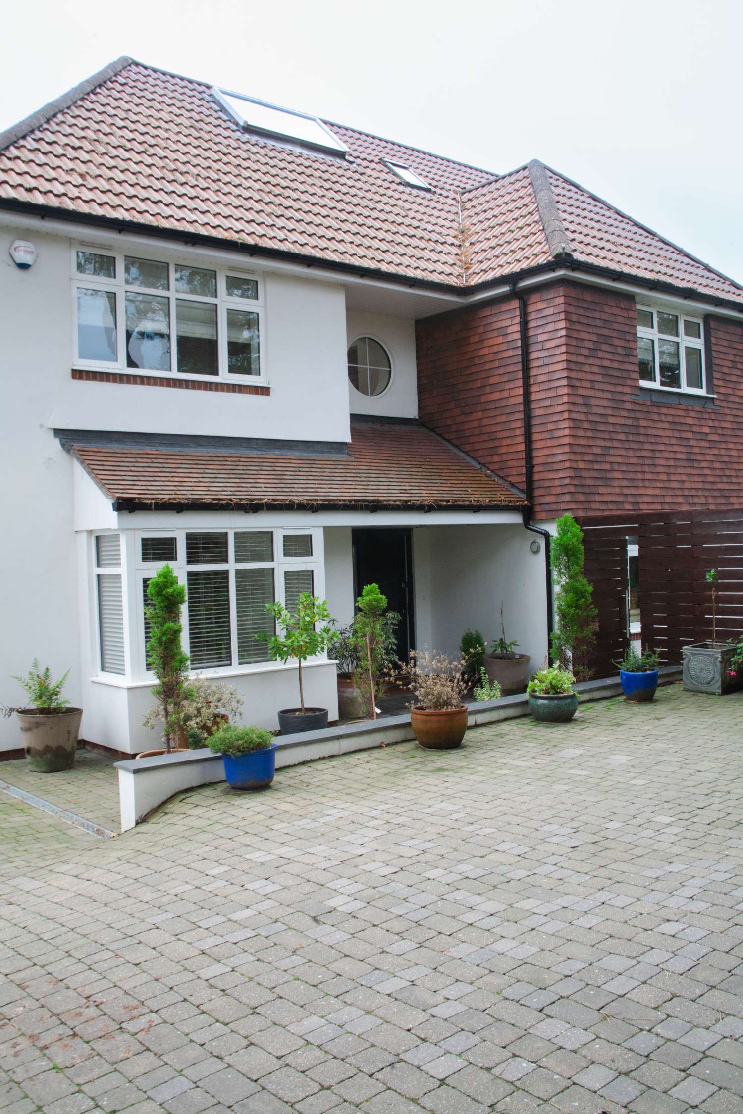 Front exterior of the new build home at Wills Lane, Stoke Bishop, Bristol
