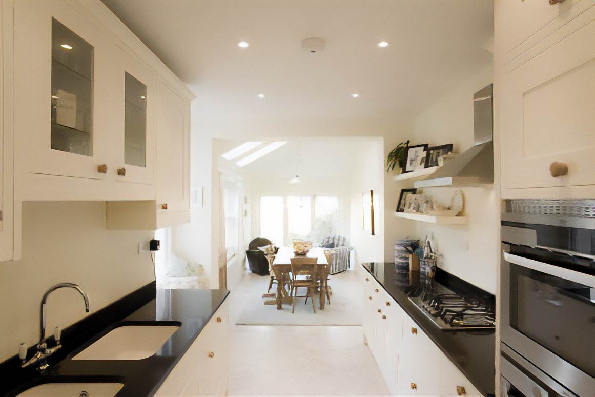Bright and airy kitchen interior at Dublin Crescent, Henleaze, Bristol