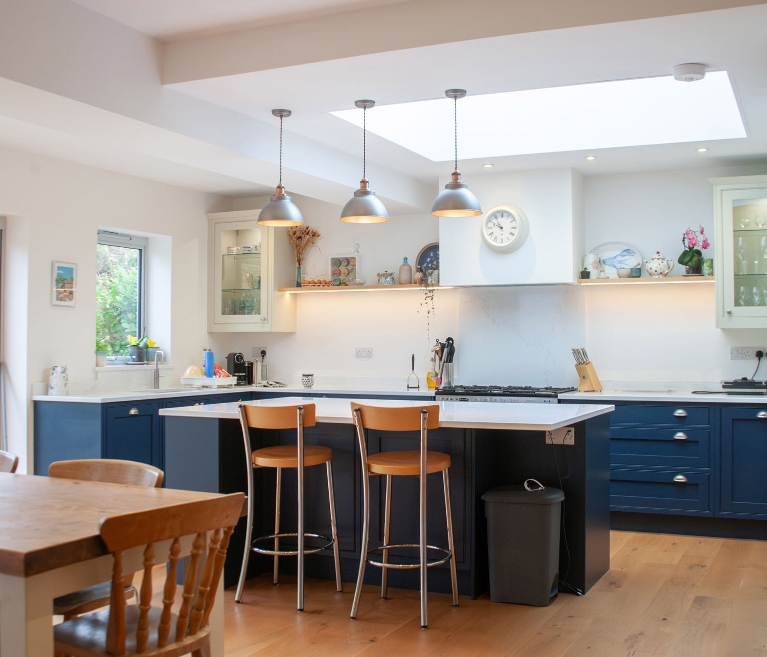 Henleaze-hero-1500pxa Living and dining area in the Hazelwood Road home, Sneyd Park, Bristol